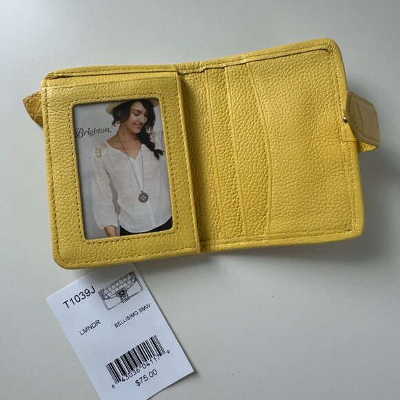 Brighton - Yellow leather purse with matching wallet - Picture 7 of 9